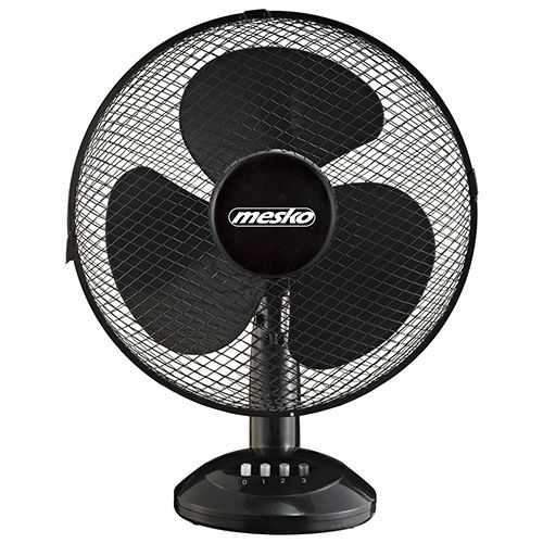 Mesko Fan MS 7310 Wentylator stołowy, ilość biegów 3, 45 W, oscylacja, średnica 40 cm, czarny